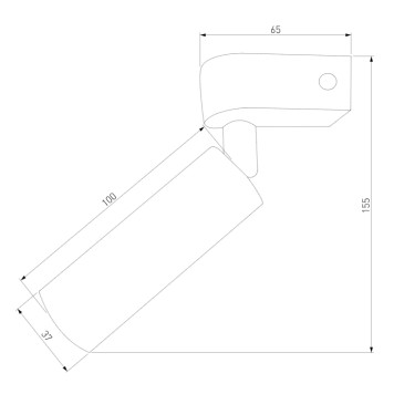 Спот Eurosvet Pitch 20143/1 LED Titanium-2