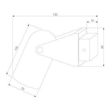 Спот Eurosvet Snap 20167/1 Black-2