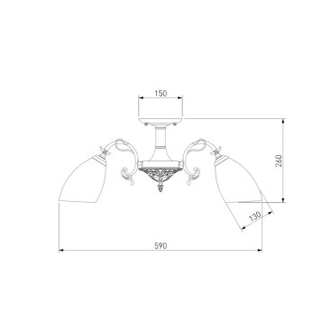 Светильник потолочный Eurosvet Ariele 22010/5-4