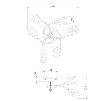 Светильник потолочный Eurosvet Virginia 2275/6 Chrome-4