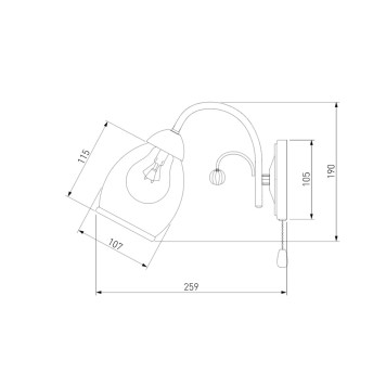 Бра Eurosvet Gabriella 30026/1 Chrome-3