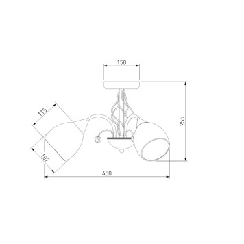 Светильник потолочный Eurosvet Gabriella 30026/3 Bronze-4