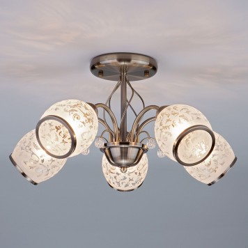 Светильник потолочный Eurosvet Gabriella 30026/5 Bronze-2