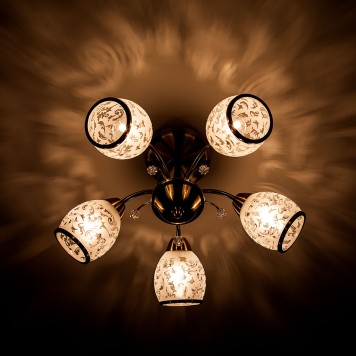 Светильник потолочный Eurosvet Gabriella 30026/5 Bronze-3