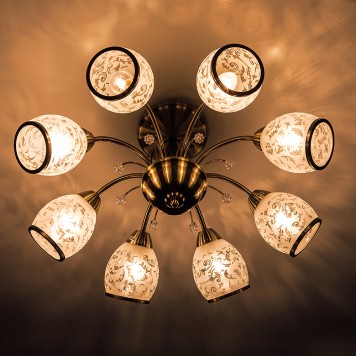 Светильник потолочный Eurosvet Gabriella 30026/8 Bronze-4