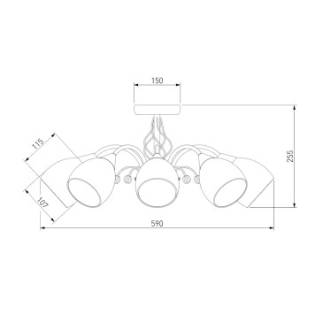 Светильник потолочный Eurosvet Gabriella 30026/8 Chrome-5