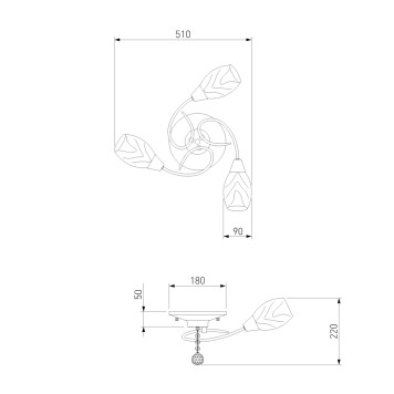Светильник потолочный Eurosvet Virginia 30100/3 Bronze-2