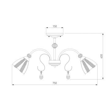 Светильник потолочный Eurosvet Floranse 30155/8-3