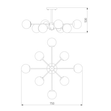 Светильник потолочный Eurosvet Ascot 30166/8 Chrome-5