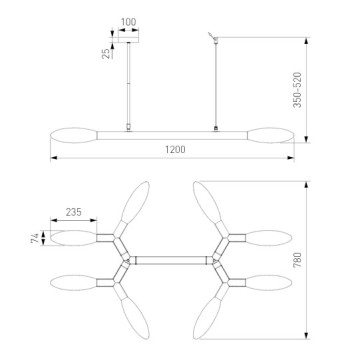 Люстра Eurosvet Covalent 30180-2