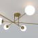 Светильник потолочный Eurosvet Netz Smart 30181/6 Brass