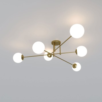 Светильник потолочный Eurosvet Netz Smart 30181/6 Brass