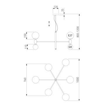 Люстра Eurosvet Bubble 30182 Black-2