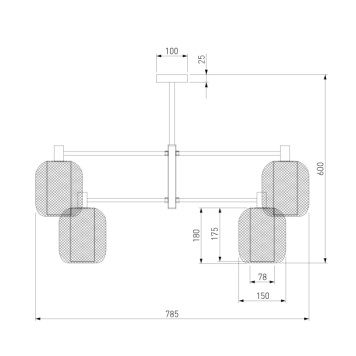 Светильник потолочный Eurosvet Voile 30191/6-3