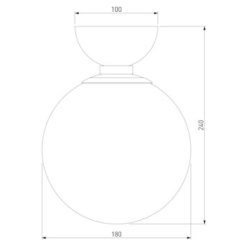 Светильник настенно-потолочный Eurosvet Bubble 30197/1 Gold-2