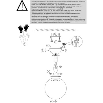 Светильник настенно-потолочный Eurosvet Bubble 30197/1 Gold-3