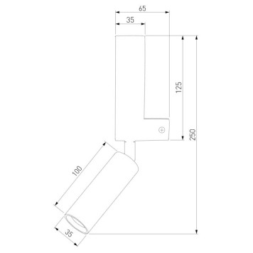 Спот Eurosvet Pitch 40020/1 LED Brass-3