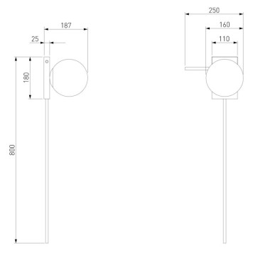 Бра Eurosvet Fredo 40033/1 Black Pearl-7