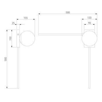 Бра Eurosvet Fredo 40035/1 Brass-3