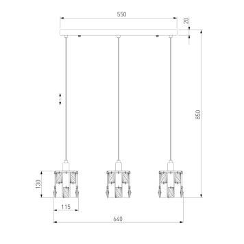 Люстра Eurosvet Scoppio 50101/3 Chrome-1