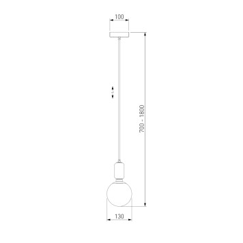 Люстра Eurosvet Bubble Long 50158/1 Black-2
