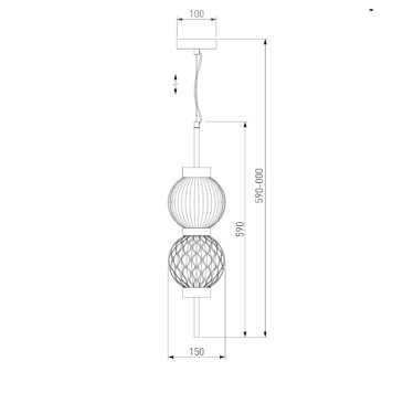 Люстра Eurosvet Plaza 50186/2 Brass-1