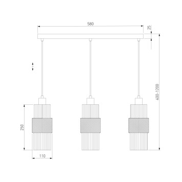 Люстра Eurosvet Soho 50209/3 Bronze-1