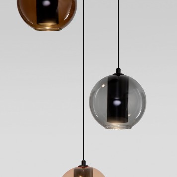 Люстра Eurosvet Cobble 50258/3 LED Smoky/Beige/Chocolate-2