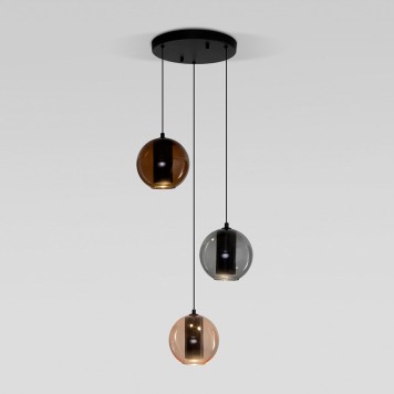 Люстра Eurosvet Cobble 50258/3 LED Smoky/Beige/Chocolate