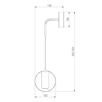 Бра Eurosvet Cobble 50258 LED Smoky-2