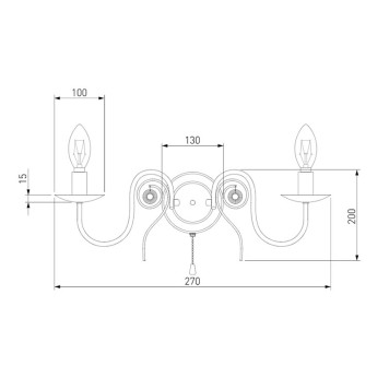Бра Eurosvet Tomas 60018/2 White-3