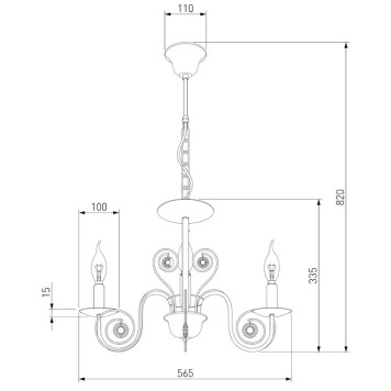 Люстра Eurosvet Tomas 60018/3 White-5