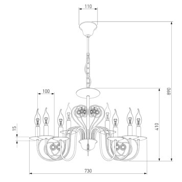Люстра Eurosvet Tomas 60018/8 Black-5