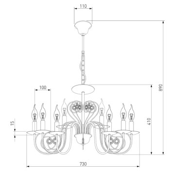 Люстра Eurosvet Tomas 60018/8 White-6