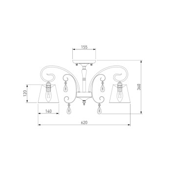 Светильник потолочный Eurosvet Liona 60065/5-5