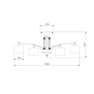Светильник потолочный Eurosvet Adagio 60080/12-2