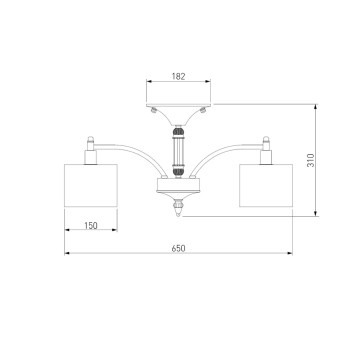 Светильник потолочный Eurosvet Adagio 60080/5-4
