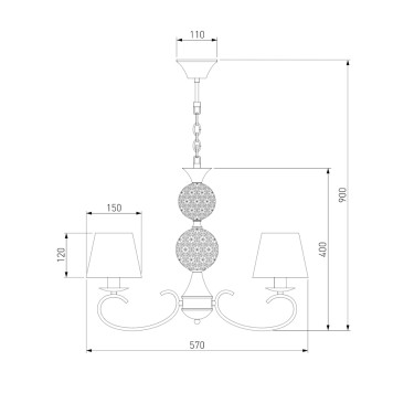 Люстра Eurosvet Tessa 60089/5-4