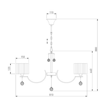 Люстра Eurosvet Napoli 60095/8-5