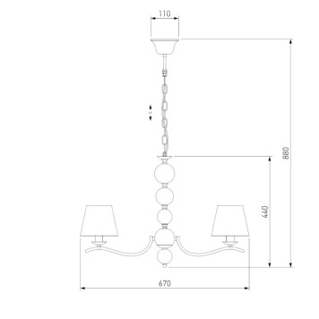 Люстра Eurosvet Sortino 60097/5 Gold-1