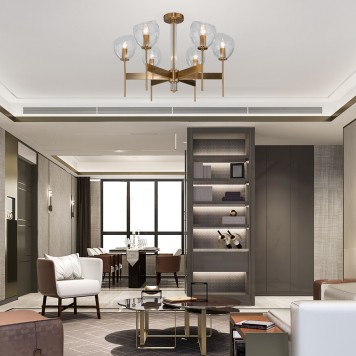 Светильник потолочный Eurosvet Smart Arrista 60130/6 Brass-1