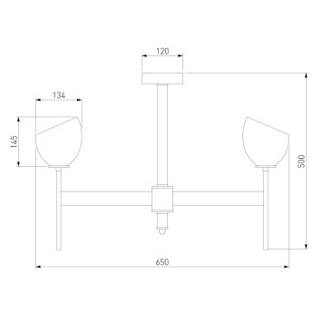 Светильник потолочный Eurosvet Smart Arrista 60130/6 Brass-3