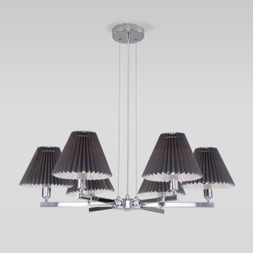 Люстра Eurosvet Peony 60136/6 Chrome/Graphite-1
