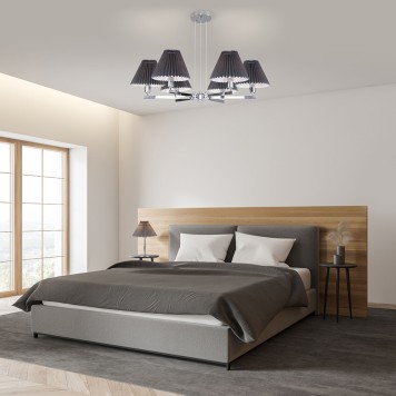 Люстра Eurosvet Peony 60136/6 Chrome/Graphite-2