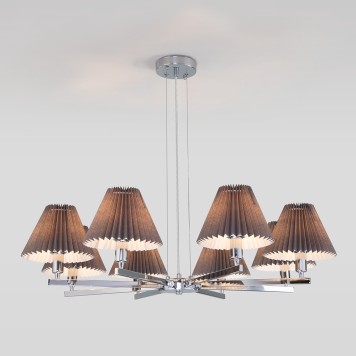 Люстра Eurosvet Peony 60136/8 Chrome/Graphite