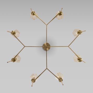 Светильник потолочный Eurosvet Prism 60143/8 Brass-2