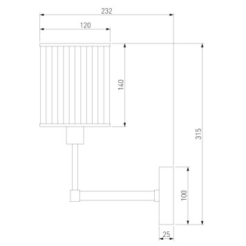 Бра Eurosvet Inari 60144/1 Gold-2