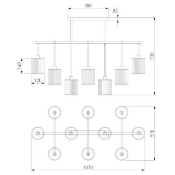 Люстра Eurosvet Inari Smart 60144/10 Chrome-5