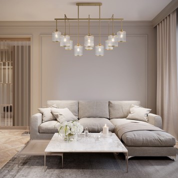 Люстра Eurosvet Inari Smart 60144/10 Gold-1