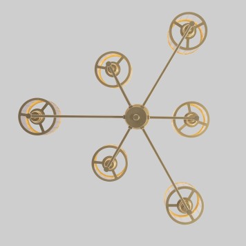 Светильник потолочный Eurosvet Inari Smart 60144/6 Gold-2